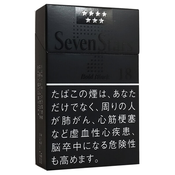 七星18mg黑武士 日本本土版 20支/盒 单盒/整条