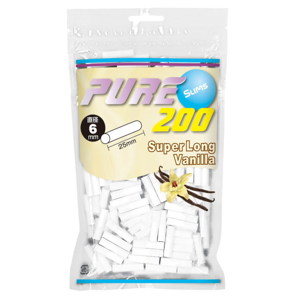 PURE滤嘴细支加长香草味6mm*25mm 卷烟耗材 直径6mm×长25mm 约 200 个装