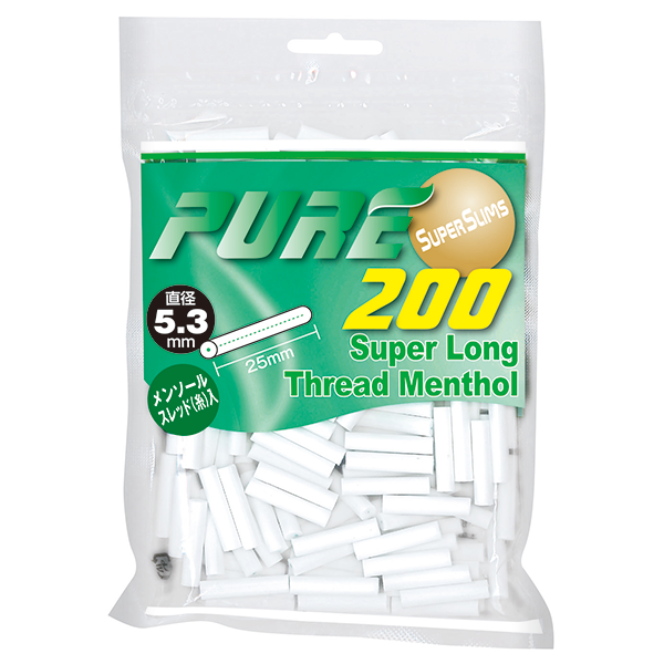 PURE滤嘴超细款超强薄荷5.3mm*25mm 卷烟耗材 直径5.3mm×长25mm 约 200 个装