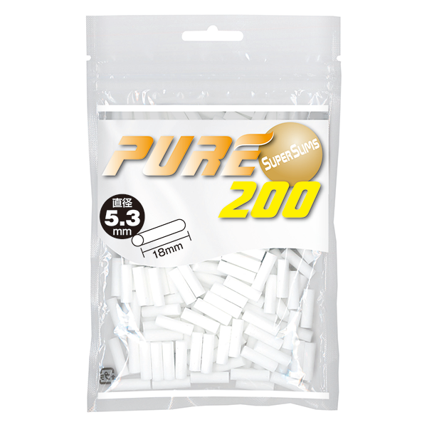 PURE滤嘴超细款5.3mm*18mm 卷烟耗材 直径5.3mm×长18mm 约 200 个装
