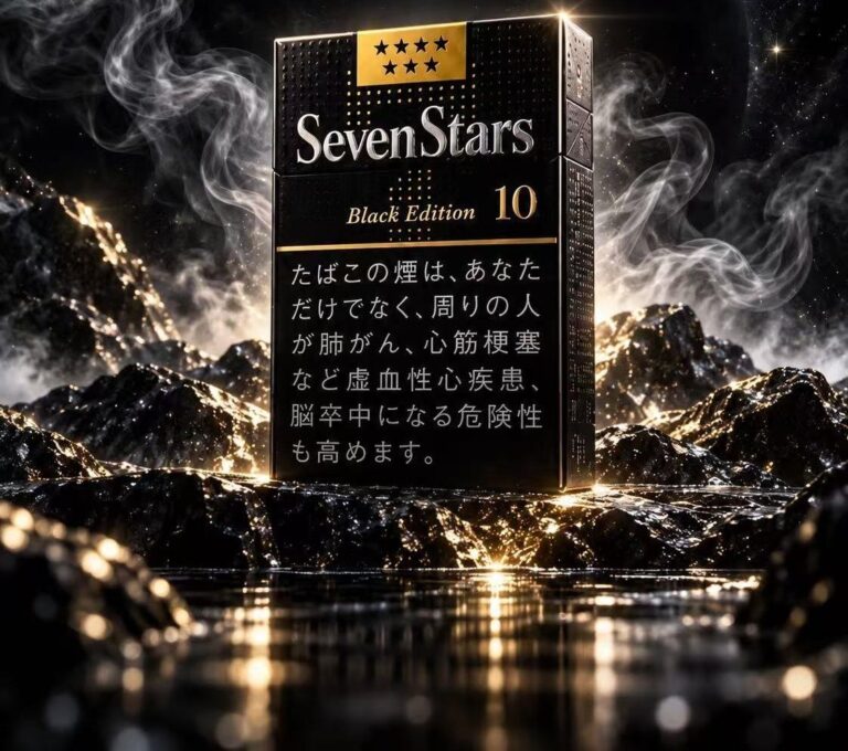 七星10mg硬盒暗黑限定版 日本本土版 20支/盒 单盒/整条