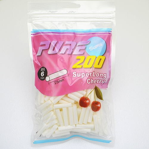 PURE滤嘴细支樱桃味6mm*25mm 卷烟耗材 直径6mm×长25mm 约 200 个装