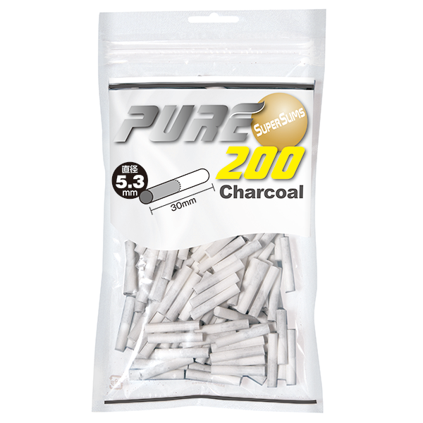 PURE滤嘴超细款活性炭5.3mm*30mm 卷烟耗材 直径5.3mm×长30mm 约 200 个装