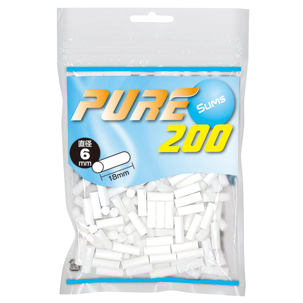 PURE滤嘴细支6mm*18mm 卷烟耗材 直径6mm×长18mm 约 200 个装