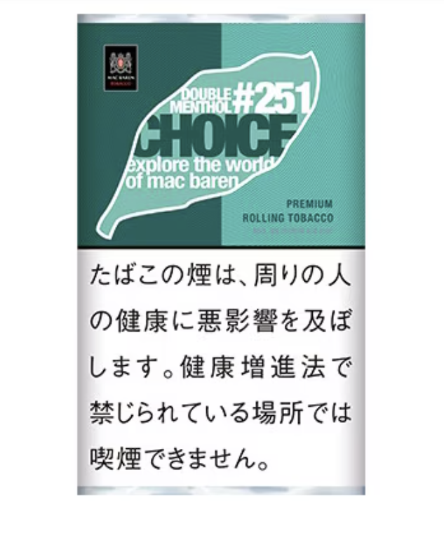 choice双倍薄荷 手卷烟丝 单包/整条